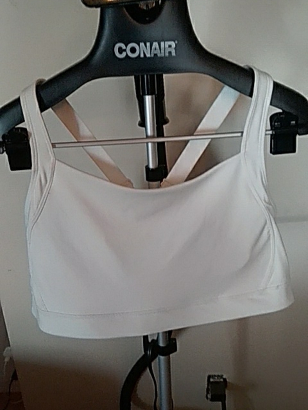 Old Navy White Strappy Sports Bra XXL